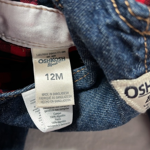 12M heart pocket Oshkosh overalls - Picture 6 of 6